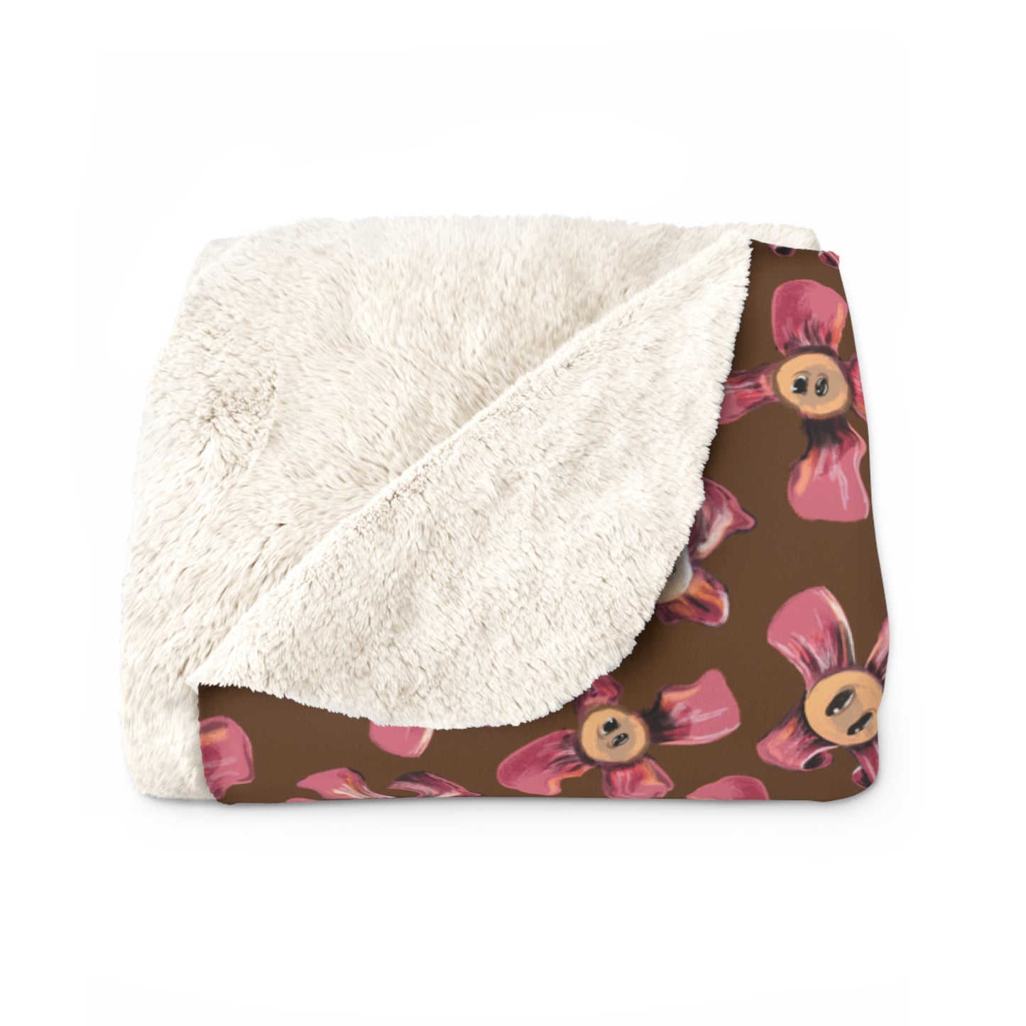 FLWR Sherpa Fleece Blanket 60x80