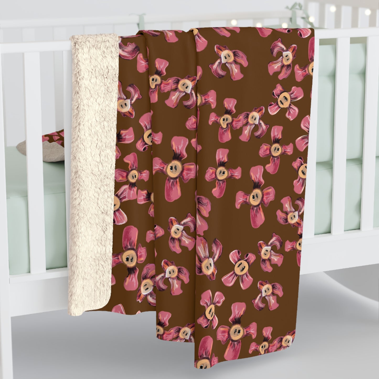 FLWR Sherpa Fleece Blanket 60x80