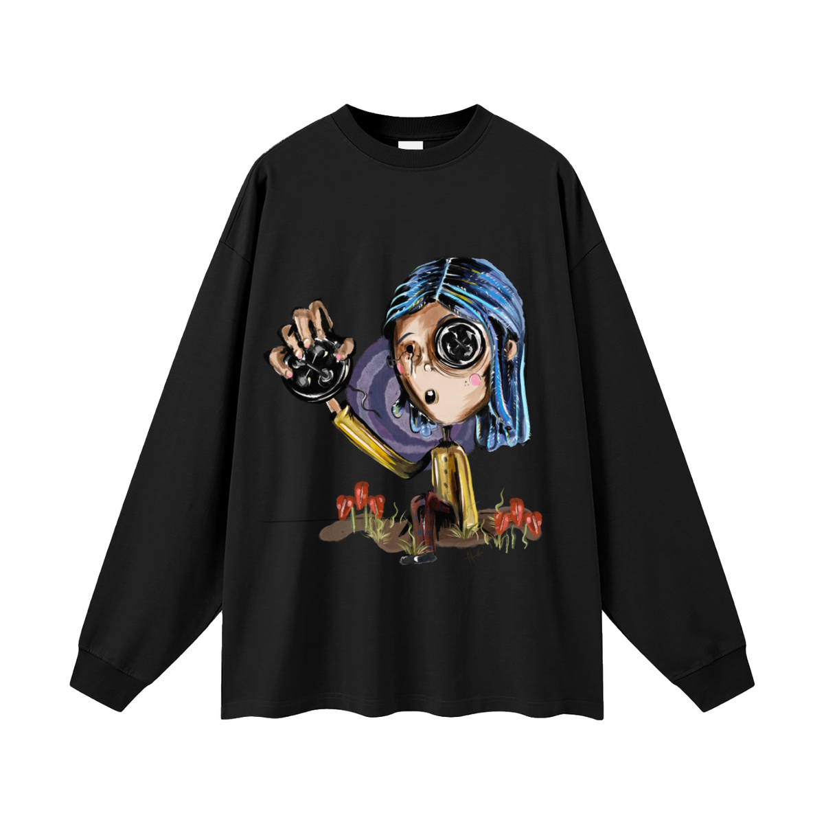Lost button Oversized Unisex Long Sleeve T-Shirt