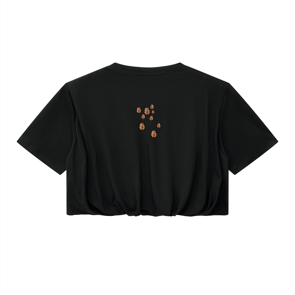 Women’s Crop Bubble Hem T-Shirt
