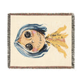 Button Eyes Woven Blanket