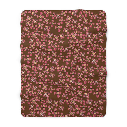 FLWR Sherpa Fleece Blanket 60x80