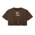 Women’s Crop Bubble Hem T-Shirt