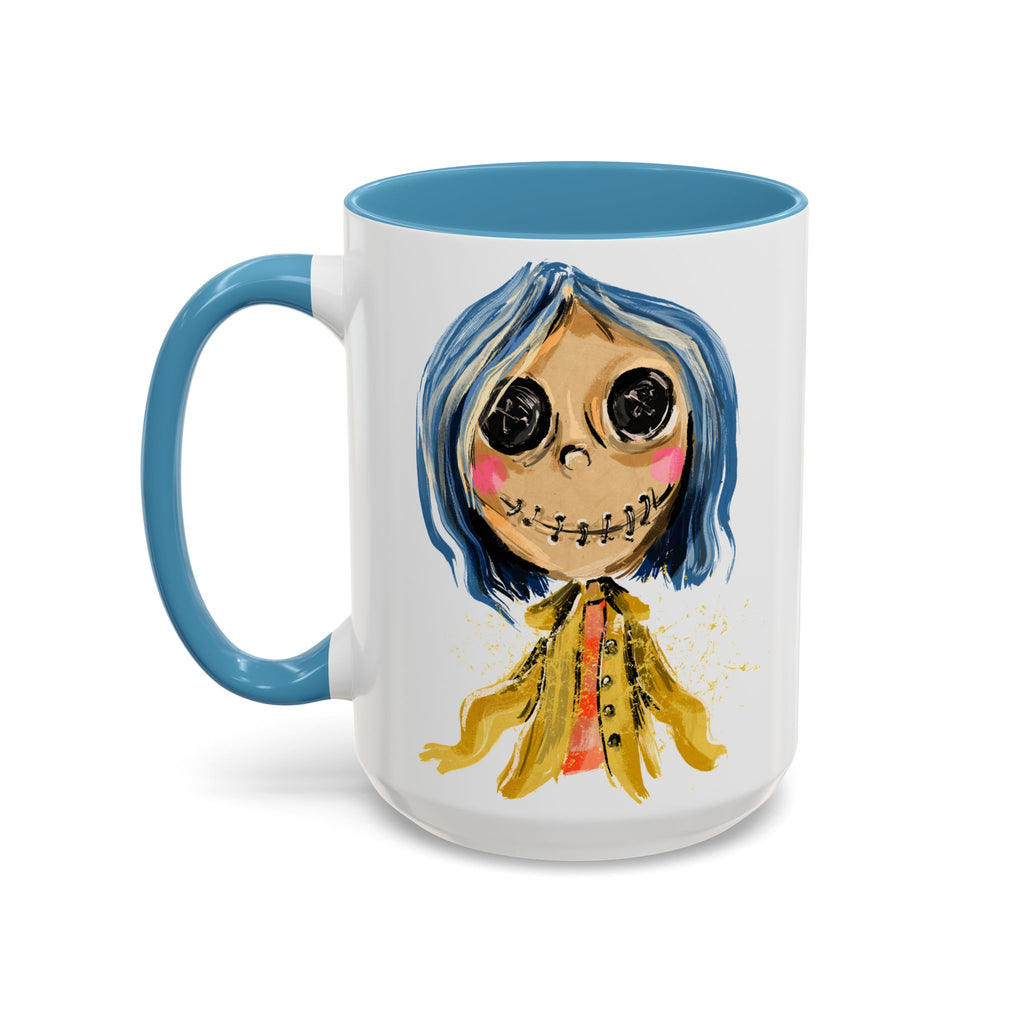 Button Girl Mug