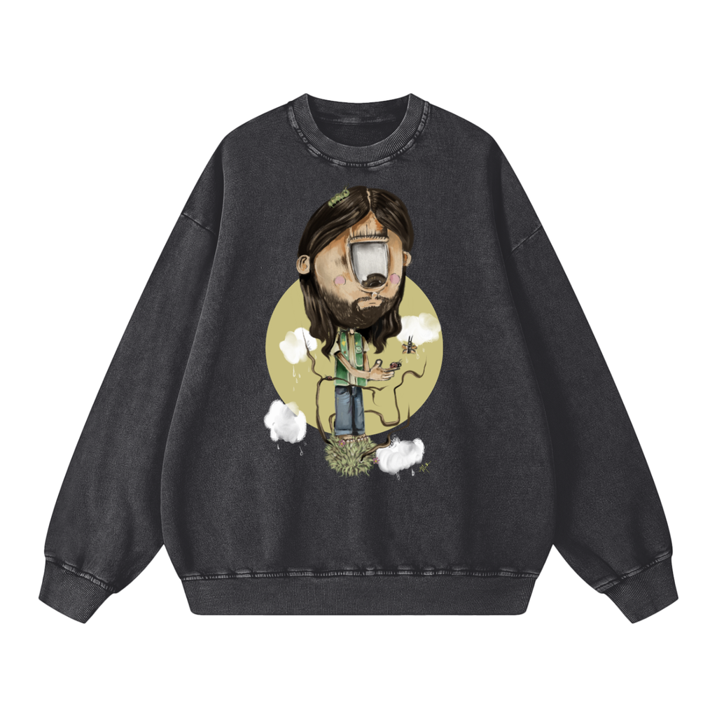 The Bugs Snow Washed Oversized Sweatshirt