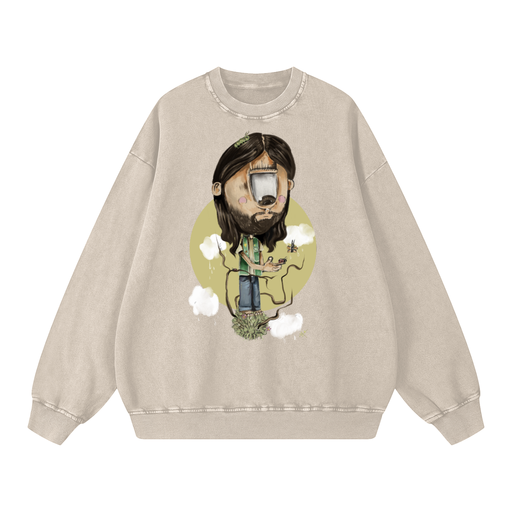The Bugs Snow Washed Oversized Sweatshirt