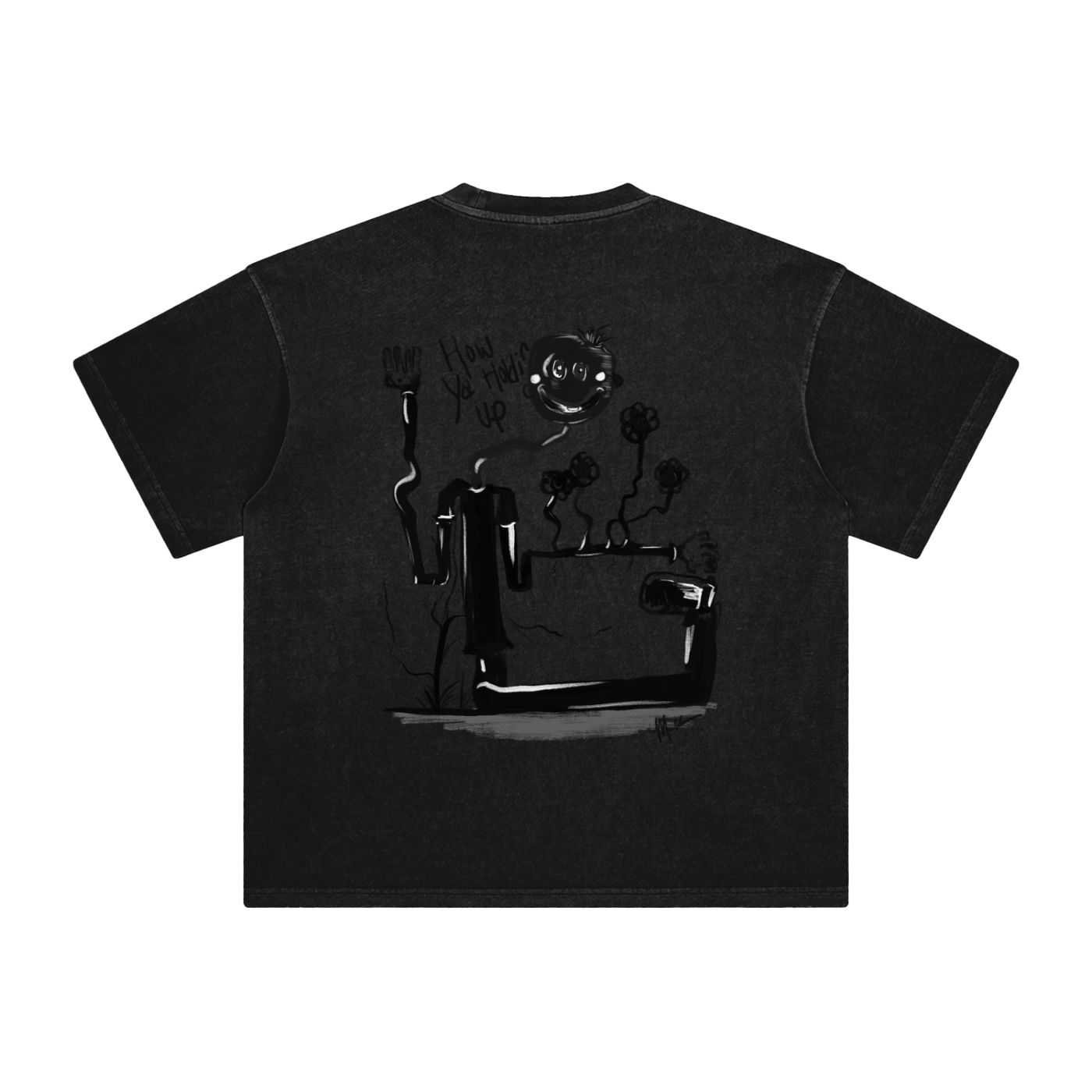 How Ya Holdin Up Enzyme Washed T-Shirt