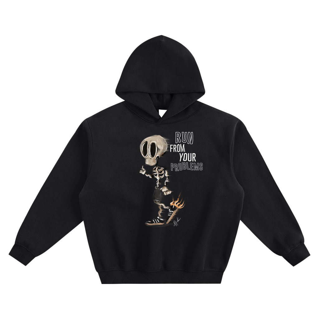 Run Fleeced Boxy Hoodie