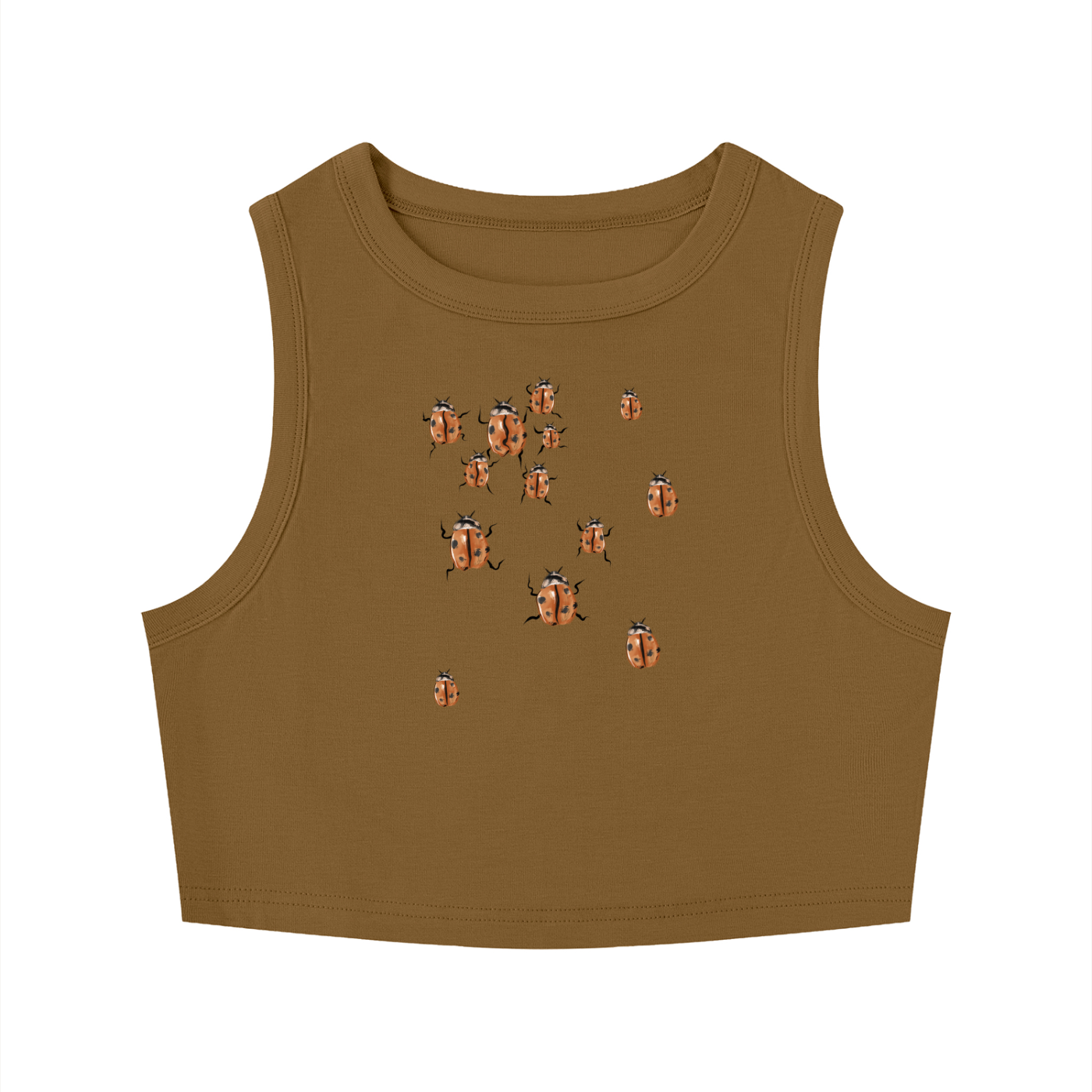 Women's Tight Crewneck Crop Tank Top