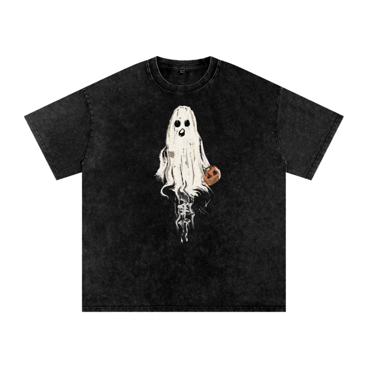 Ghostly Oversized Cotton T-Shirt