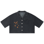 Women's Vintage Wash Boxy Cropped Shirt