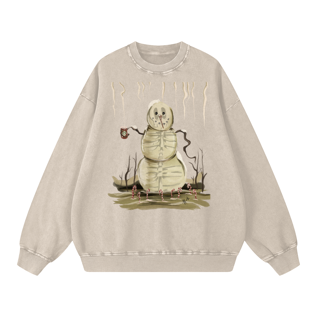 Snow Washed Oversized Sweatshirt