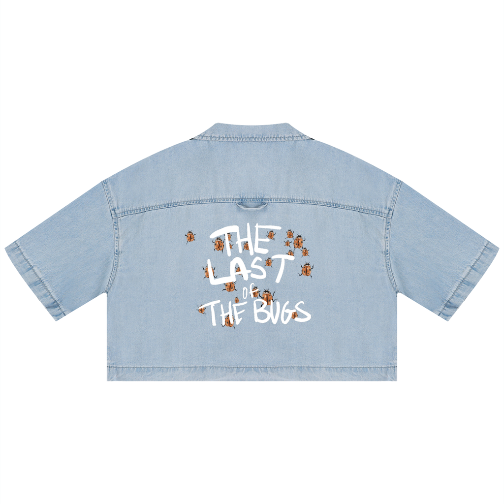 Women's Vintage Wash Boxy Cropped Shirt