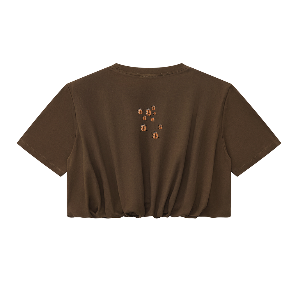 Women’s Crop Bubble Hem T-Shirt