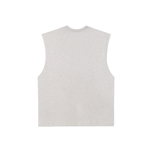 Beholder Raw Edge Cotton Tank Top