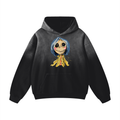 Button Girl Heavyweight Sunfade Oversized Hoodie
