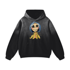 Button Girl Heavyweight Sunfade Oversized Hoodie