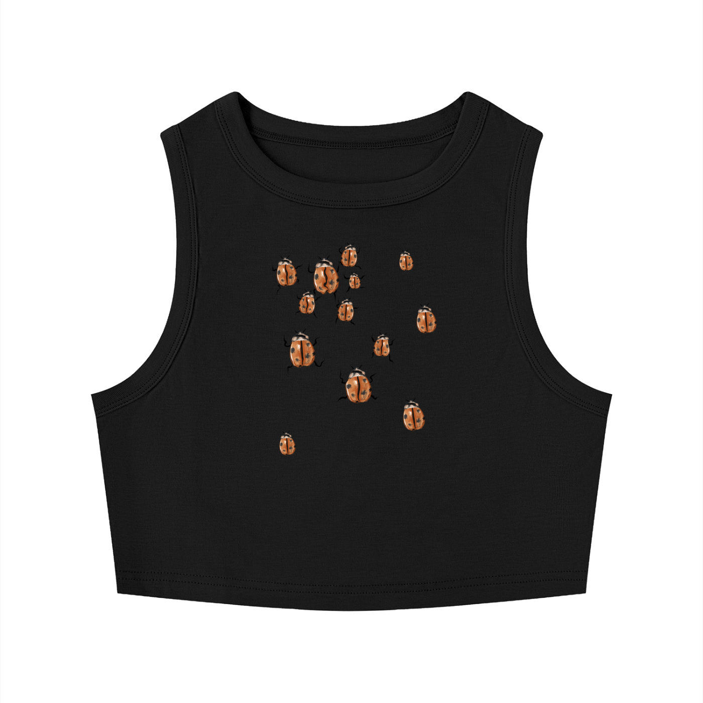 Women's Tight Crewneck Crop Tank Top